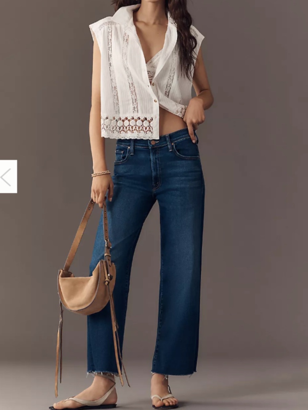 MOTHER The Rambler Zip High-Rise Straight-Leg Ankle Jeans "Taking Chances"